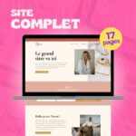 Template WordPress Elementor pour femme entrepreneure avec 17 pages personnalisables